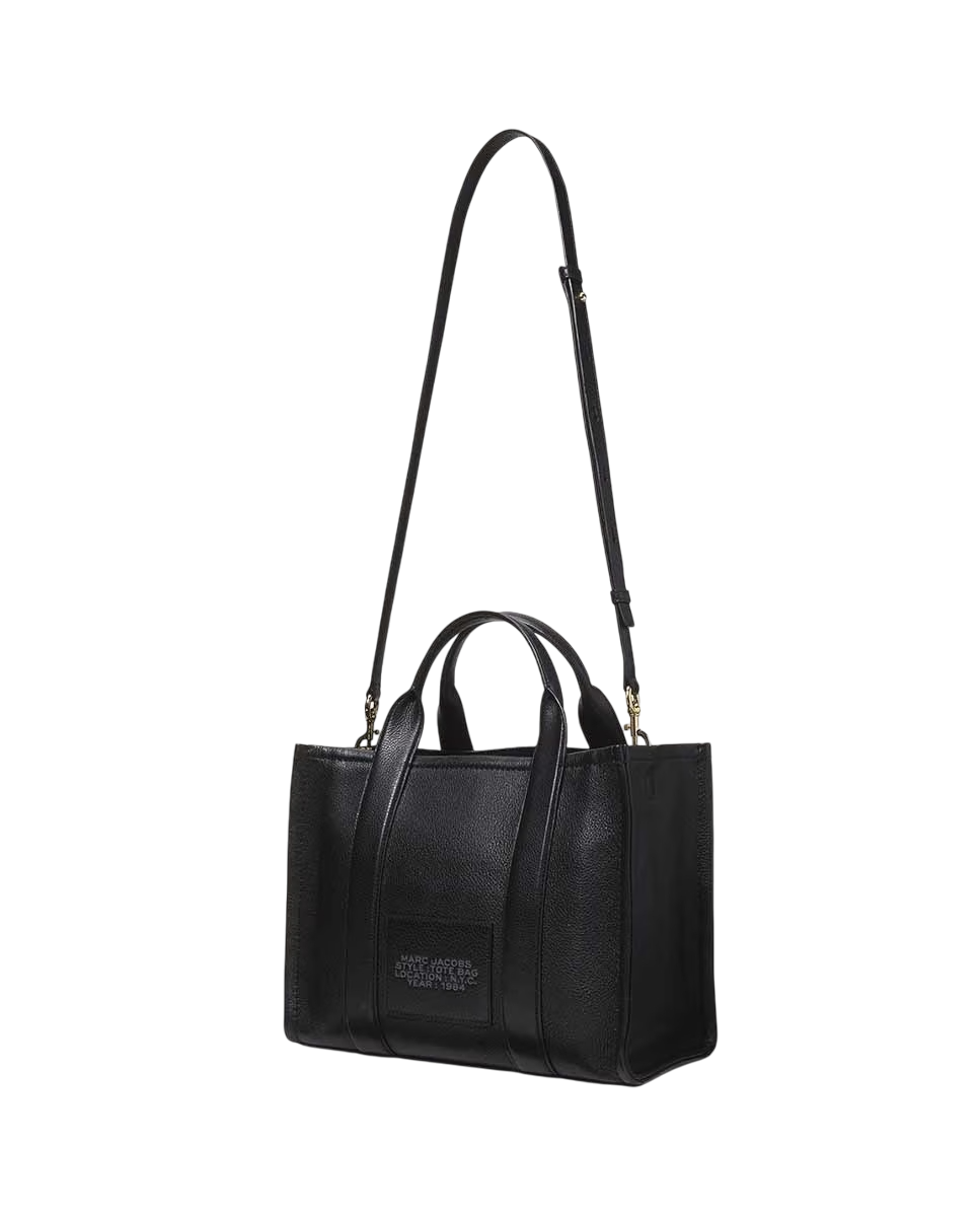Bolso tote mediano de piel de Marc Jacobs en color negro