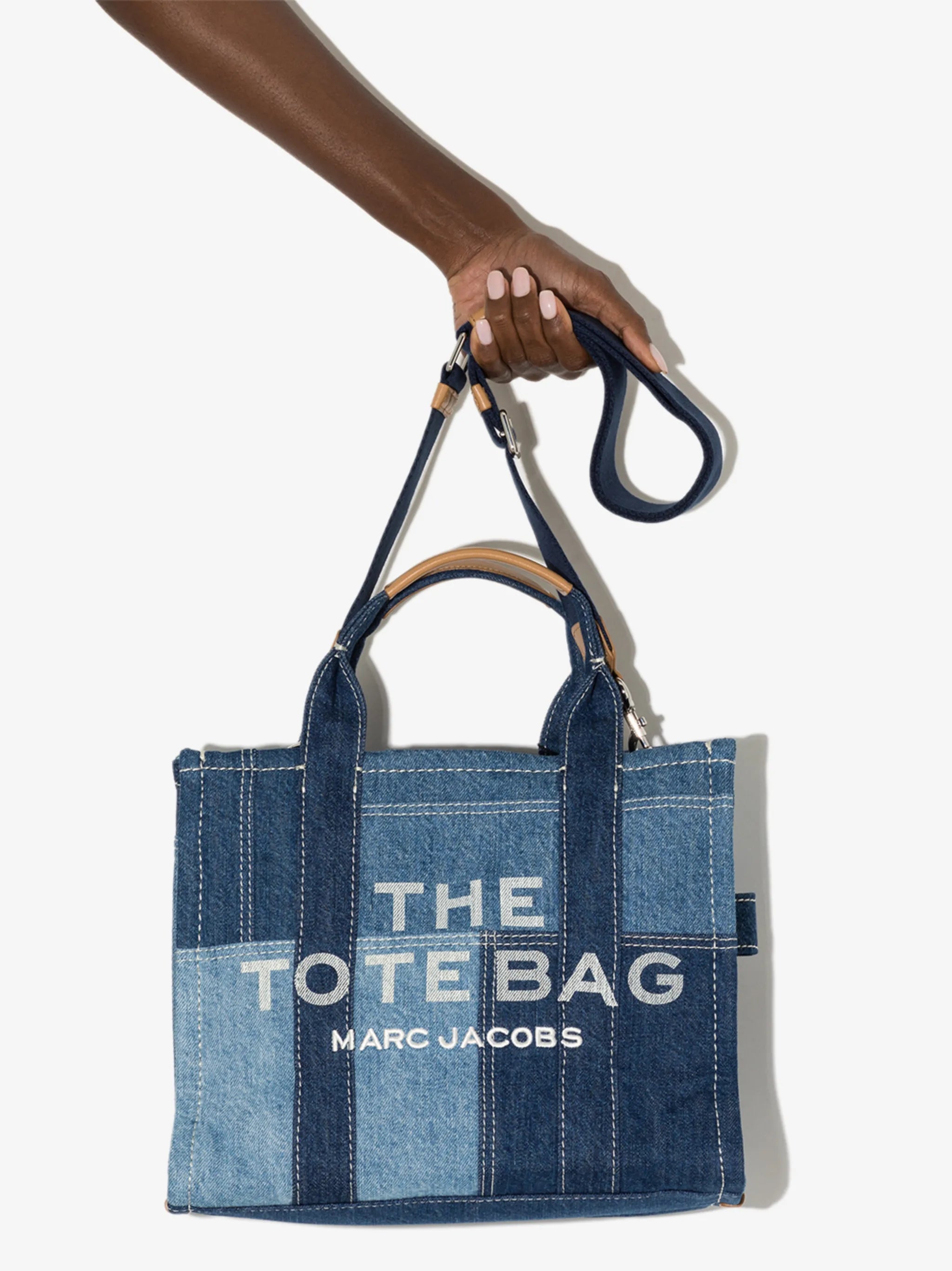 Bolsa de mão Tote Marc Jacobs The Denim Medium Azul