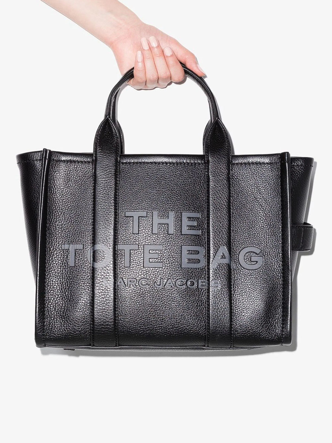 Bolso tote mediano de piel de Marc Jacobs en color negro
