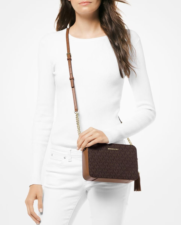 Bolso bandolera Jet Set de Michael Kors, marrón, 32F8GF5M2B-200