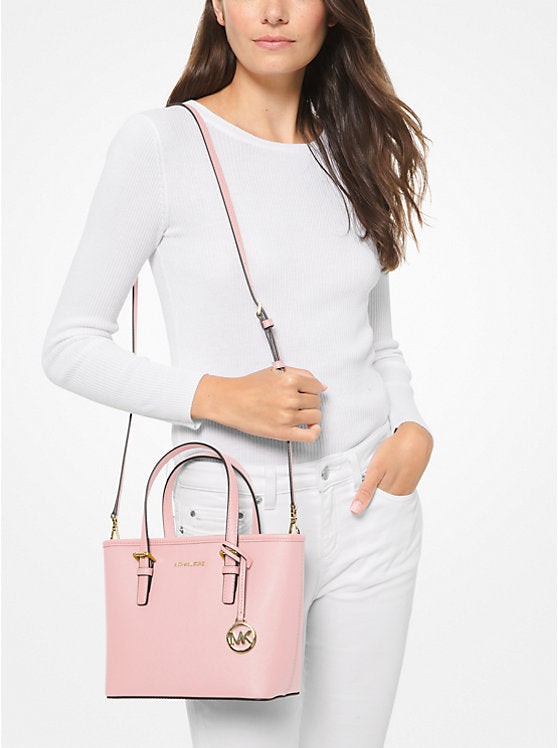 Bolso de hombro Jet Set Travel XS de Michael Kors, color rosa claro