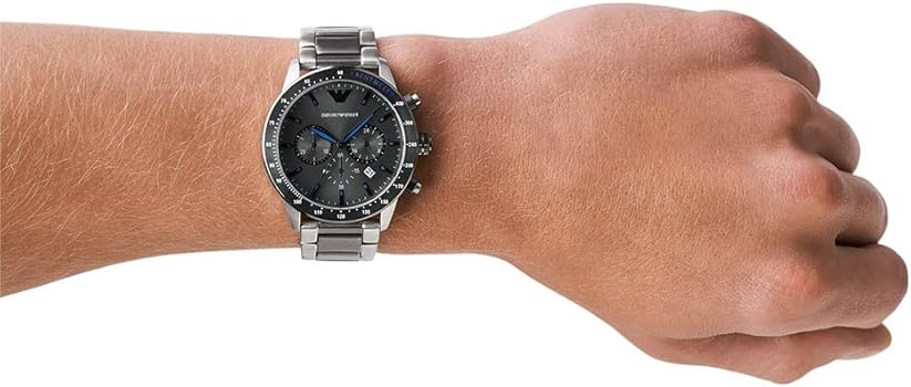 Reloj Emporio Armani AR11391 Mario para hombre – Acero inoxidable gris