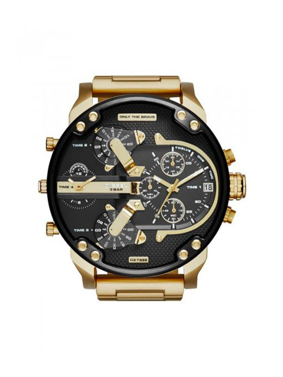 Relógio Diesel Mr Daddy 2.0 DZ7333 para Homem – Aço Dourado e Mostrador Preto