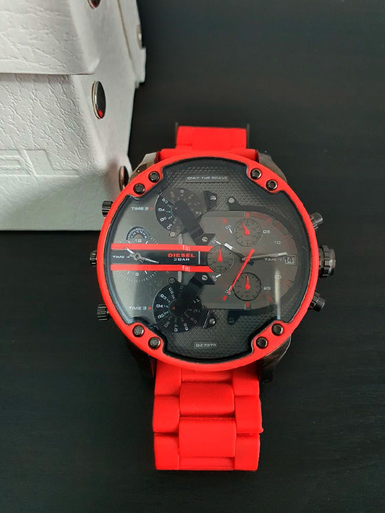 Relógio Masculino Diesel Mr. Daddy DZ7370 Vermelho