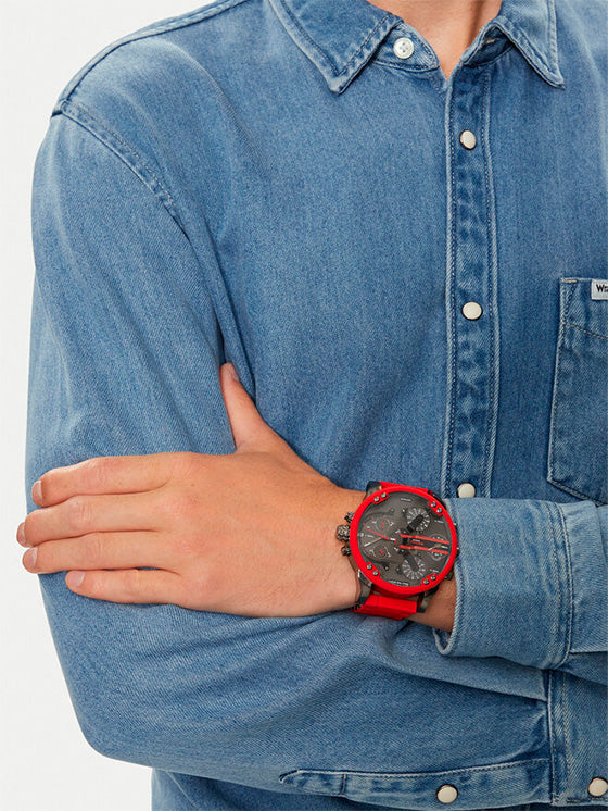 Relógio Masculino Diesel Mr. Daddy DZ7370 Vermelho