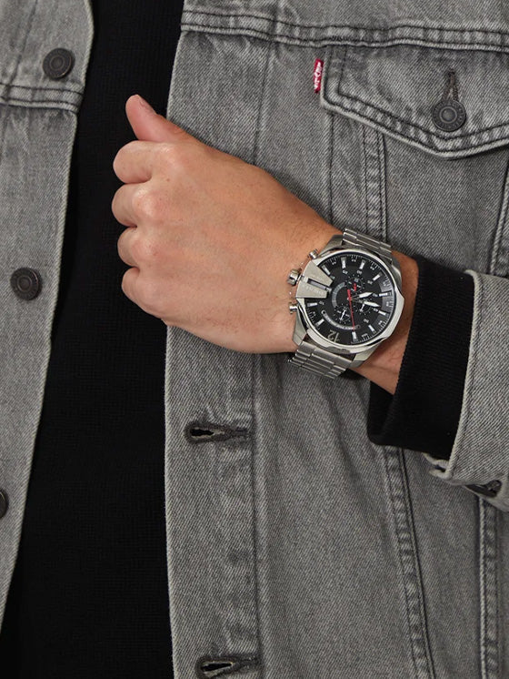 Relógio Diesel DZ4308 Mega Chief Prateado