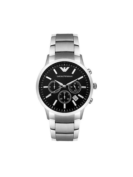 Emporio Armani AR2434 Renato Silberne Herrenuhr