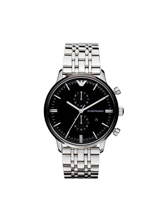 Relógio Emporio Armani AR0389 Gianni para Homem – Aço Prateado