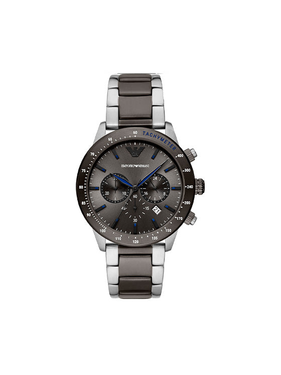Reloj Emporio Armani AR11391 Mario para hombre – Acero inoxidable gris