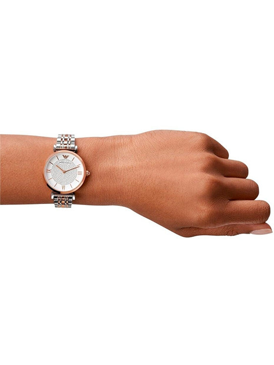 Relógio Emporio Armani Mulher AR1926 bicolor