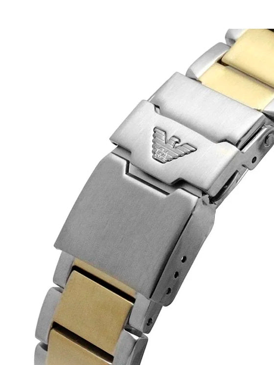 Emporio Armani AR11361 Zweifarbige Chronographenuhr