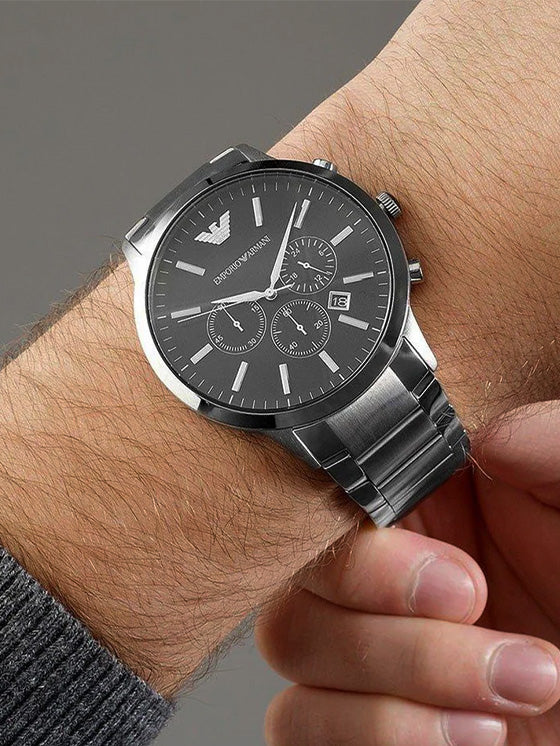 Relógio Emporio Armani Renato AR2460 Prateado