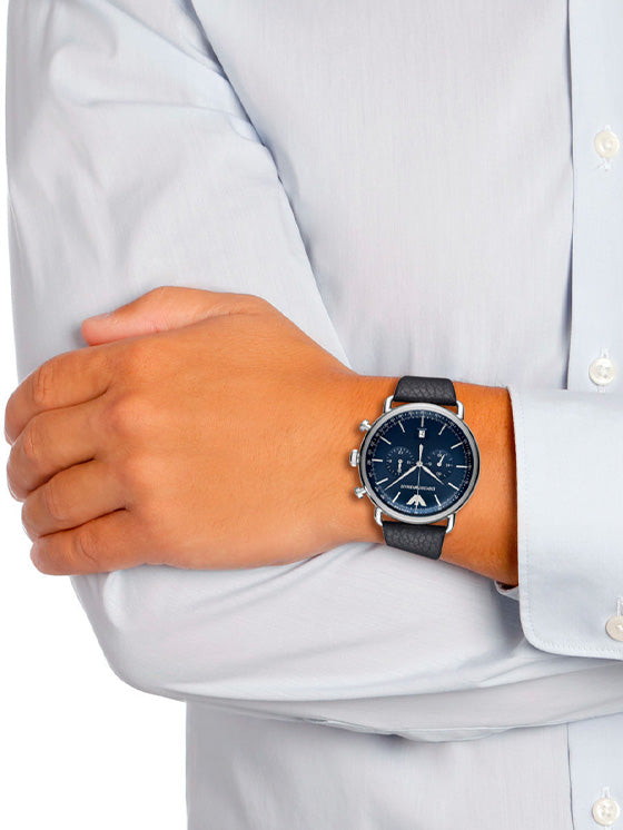 Rélogio Emporio Armani Aviator AR11105 Prateado