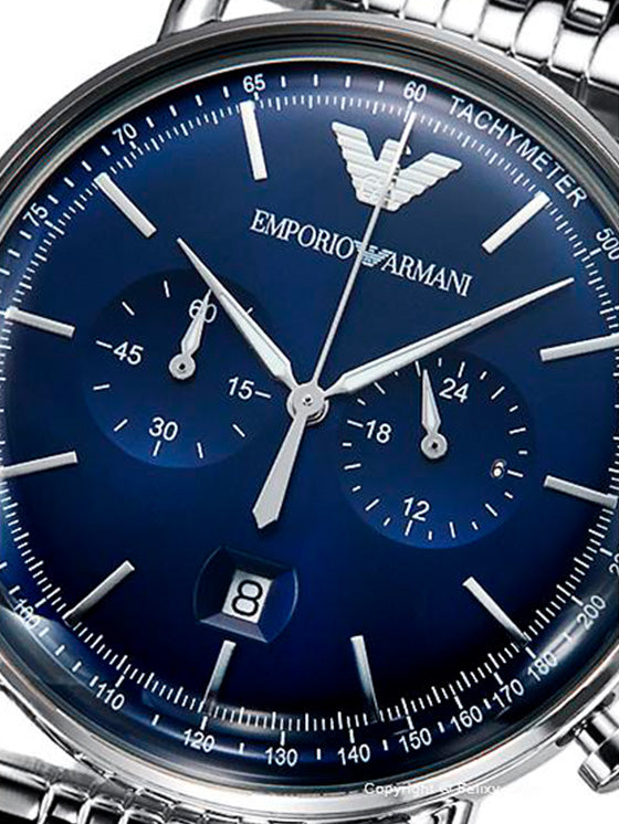 Relógio Emporio Armani Aviator AR11238 Prateado