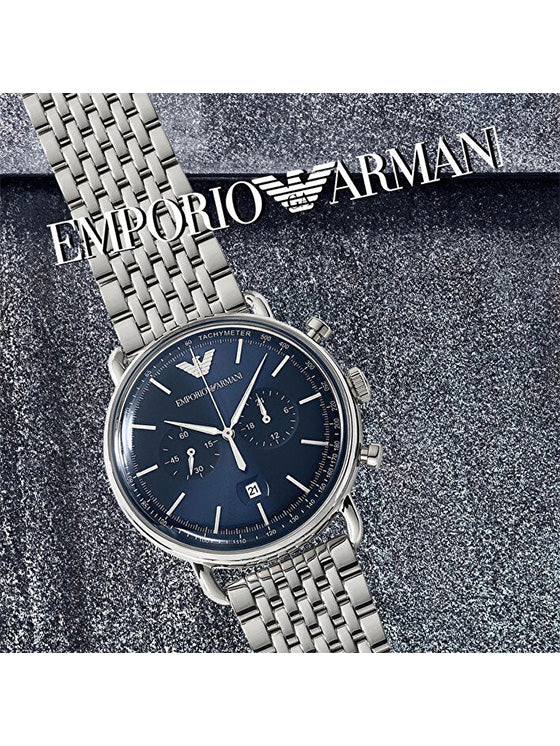 Relógio Emporio Armani Aviator AR11238 Prateado