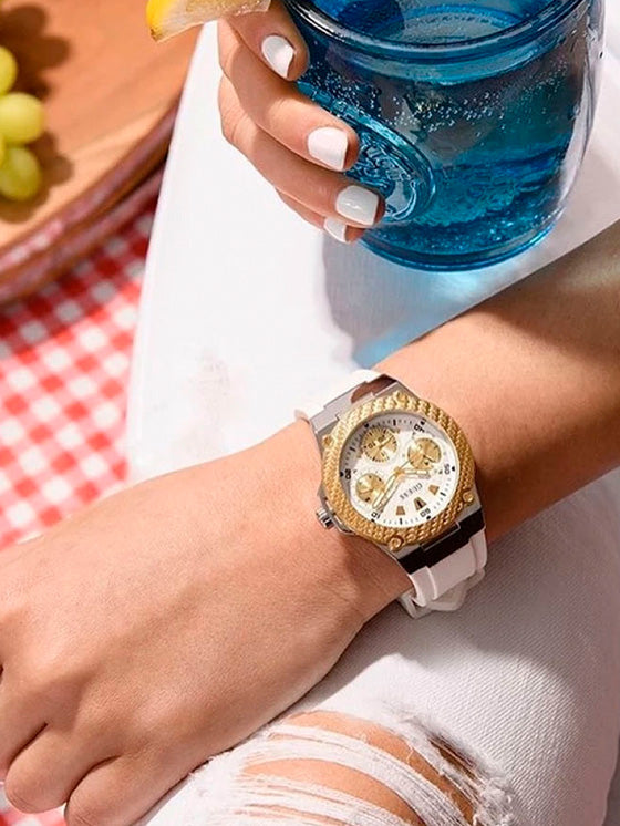 Guess Zena W1094L1 Weiße Uhr