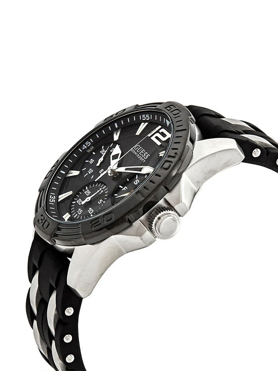 Relógio Guess Oasis W0366G1 Silicone Preto