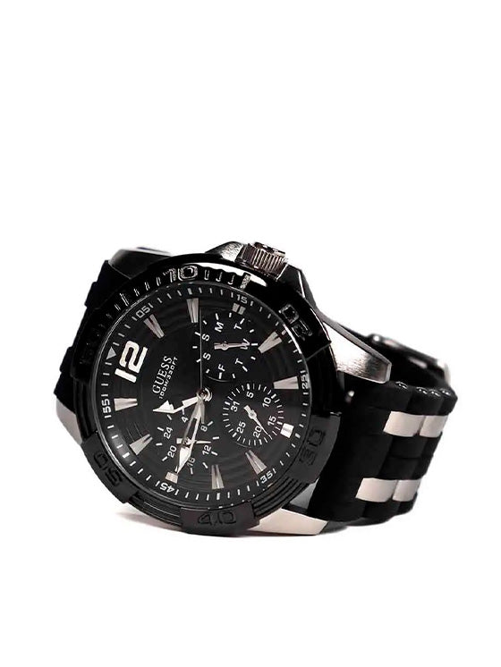 Relógio Guess Oasis W0366G1 Silicone Preto