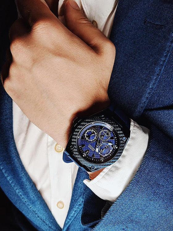 Reloj Guess Legancy W1049G7 Azul