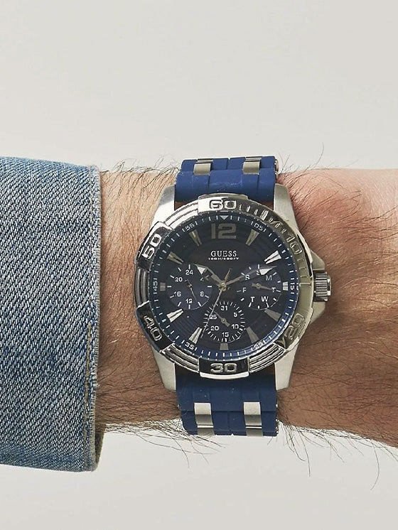 Relógio Guess Oasis W0366G2 Silicone Azul