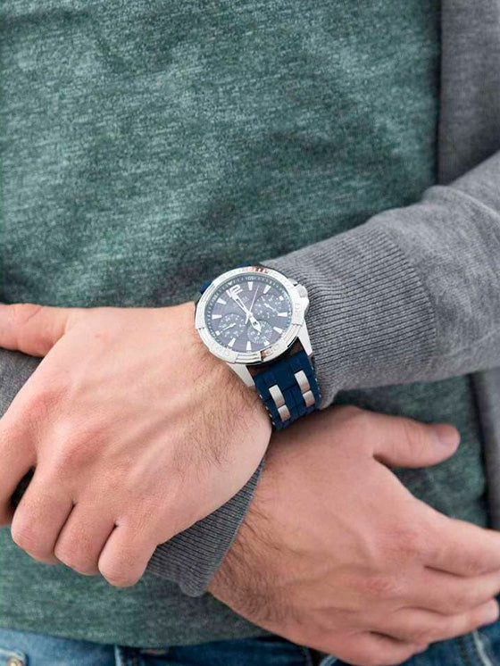 Relógio Guess Oasis W0366G2 Silicone Azul