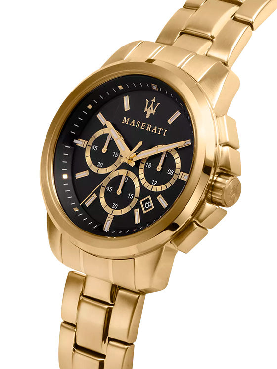 Relógio Maserati Successo cronógrafo R8873621013 Dourado
