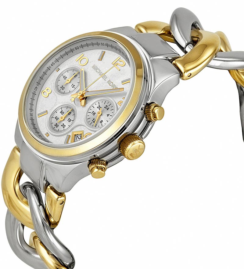 Orologio Michael Kors Twist Chain Chronograph MK3199 Bicolor