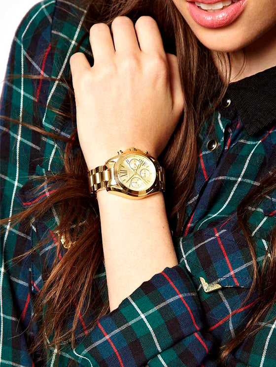 Relógio Michael Kors Bradshaw MK5605 para Mulher – Aço Dourado