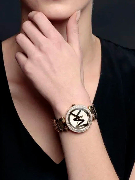 Relógio Michael Kors Parker MK5784 para Mulher – Aço Dourado com Cristais