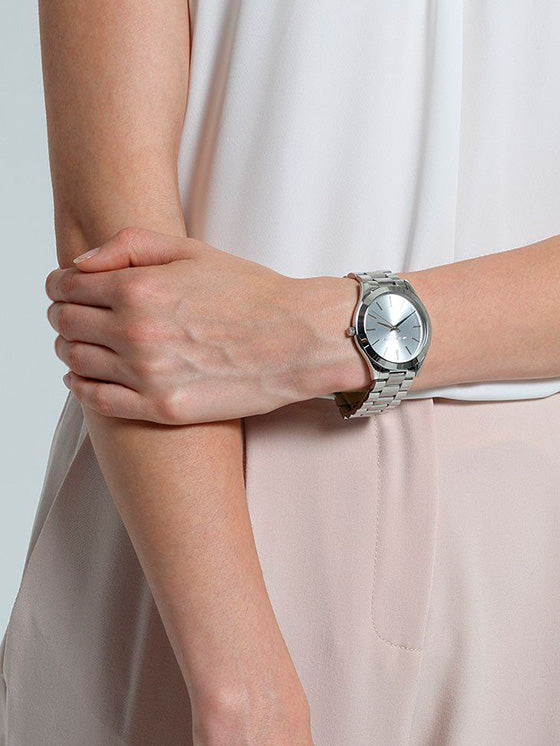 Relógio Michael Kors Slim Runway MK3178 Prateado