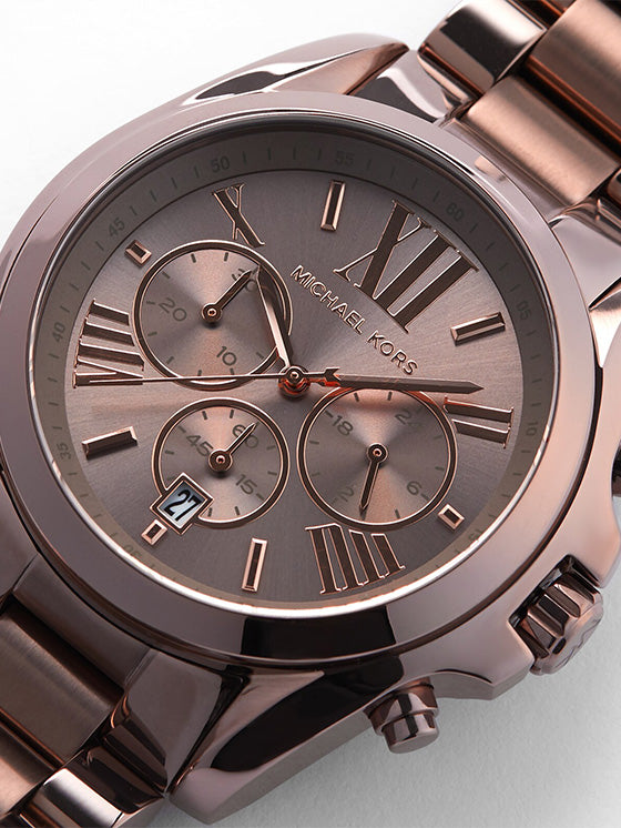 Relógio Michael Kors Oversized Bradshaw MK6247 Castanho