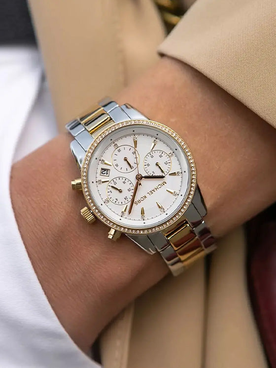 Relógio Michael Kors Bryant MK6474 bicolor