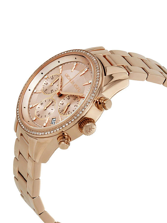 Reloj Michael Kors Ritz MK6357 para mujer con esfera rosa