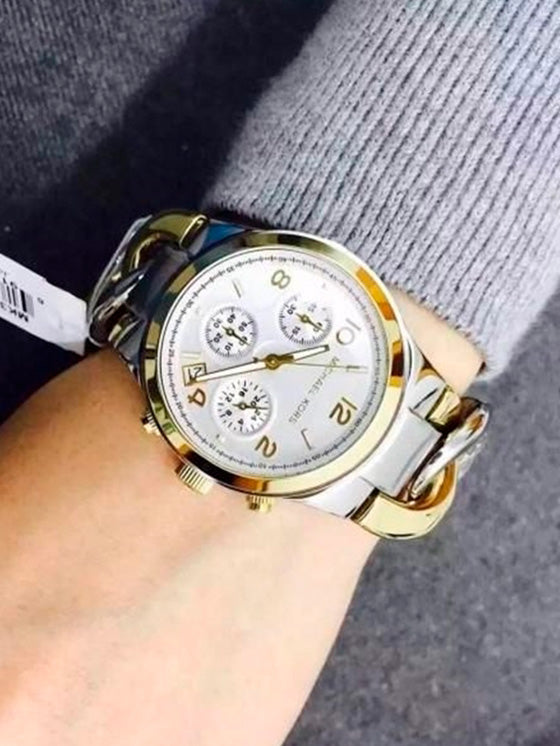 Orologio Michael Kors Twist Chain Chronograph MK3199 Bicolor