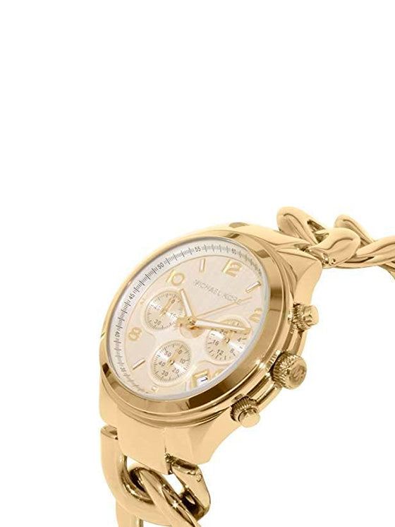 Relógio Feminino Michael Kors Twist Chain Chronograph MK3131 Dourado