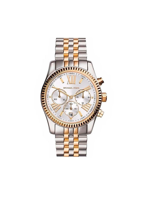 Relógio Michael Kors Lexington Nacar MK5955 Bicolor