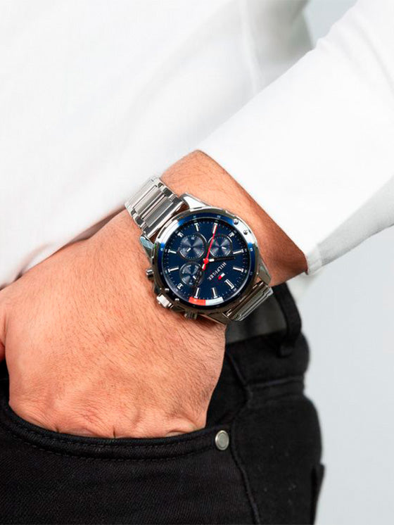 Relógio Tommy Hilfiger Mason 1791788 Prateado – Demarca