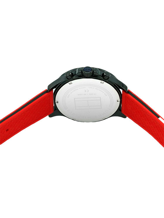 Relógio Tommy Hilfiger Bank 1791722 Silicone Vermelho