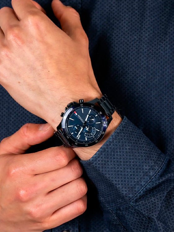 Relógio Tommy Hilfiger Bank 1791720 Azul