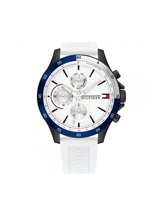 Relógio Tommy Hilfiger Bank 1791723 Silicone Branco