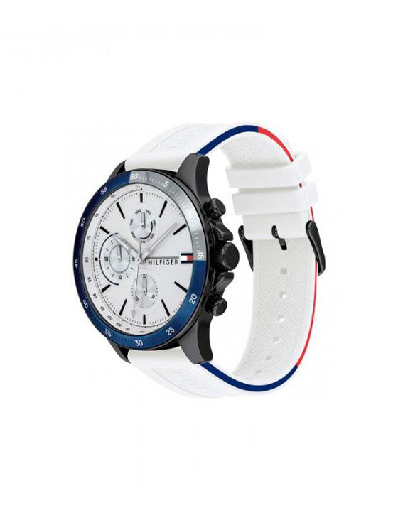 Relógio Tommy Hilfiger Bank 1791723 Silicone Branco