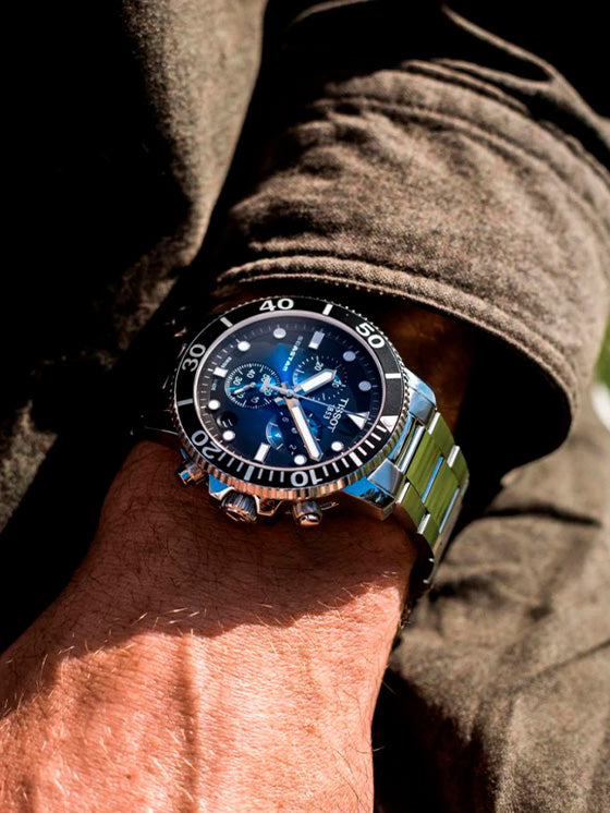 Relógio Tissot Seastar 1000 Chronograph T1204171104101 Prateado