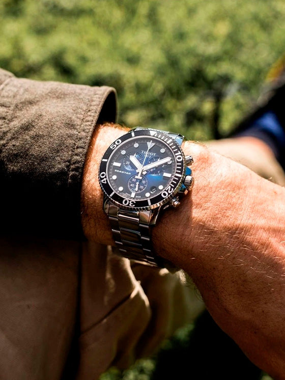 Relógio Tissot Seastar 1000 Chronograph T1204171104101 Prateado