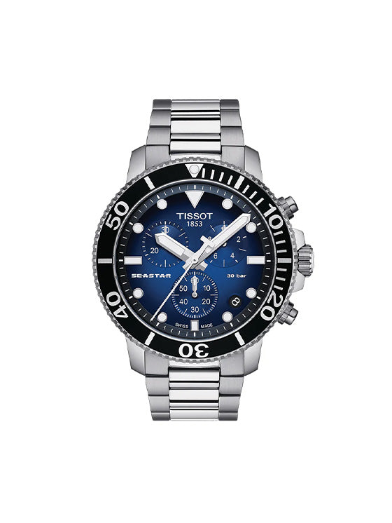 Relógio Tissot Seastar 1000 Chronograph T1204171104101 Prateado