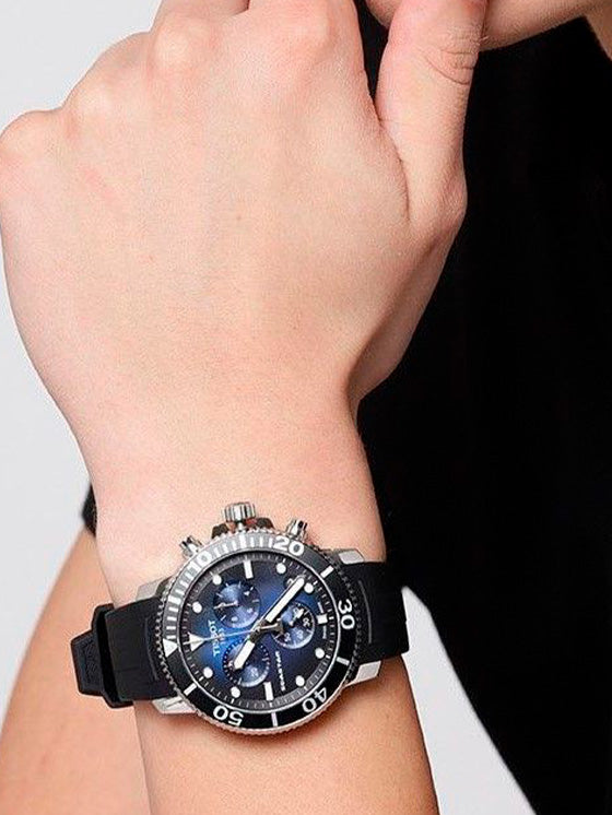 Relógio Tissot Seastar Chronograph T120.417.17.041.00 Prateado