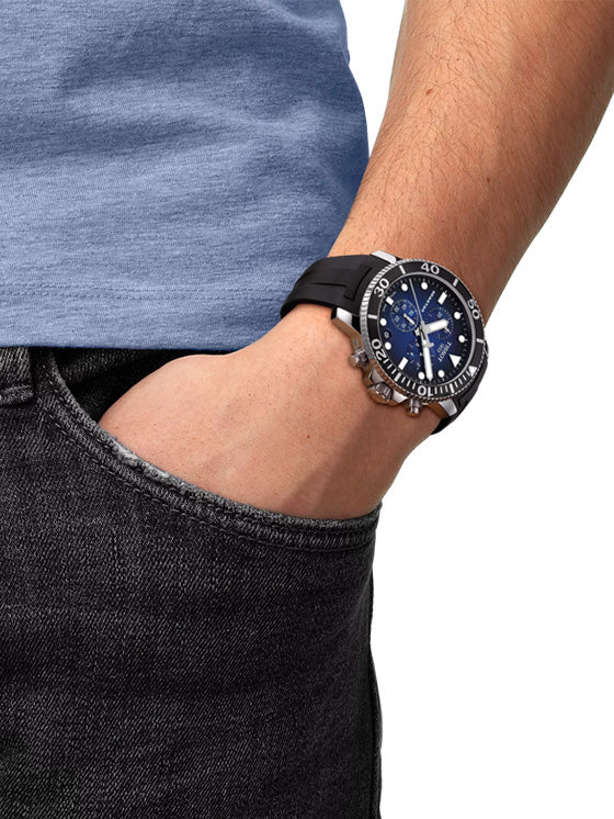 Relógio Tissot Seastar Chronograph T120.417.17.041.00 Prateado