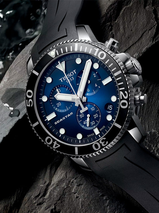 Relógio Tissot Seastar Chronograph T120.417.17.041.00 Prateado