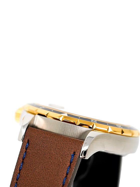 Relógio Versace Hellenyium V11080017 GMT Couro Azul