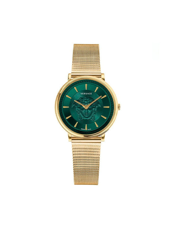 Relógio Versace V Circle Dourado VE81025/19