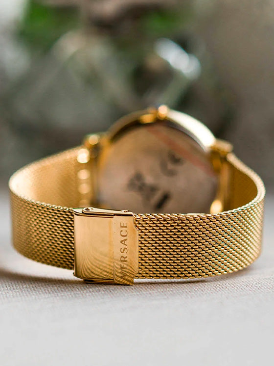 Relógio Versace V Circle Dourado VE81025/19